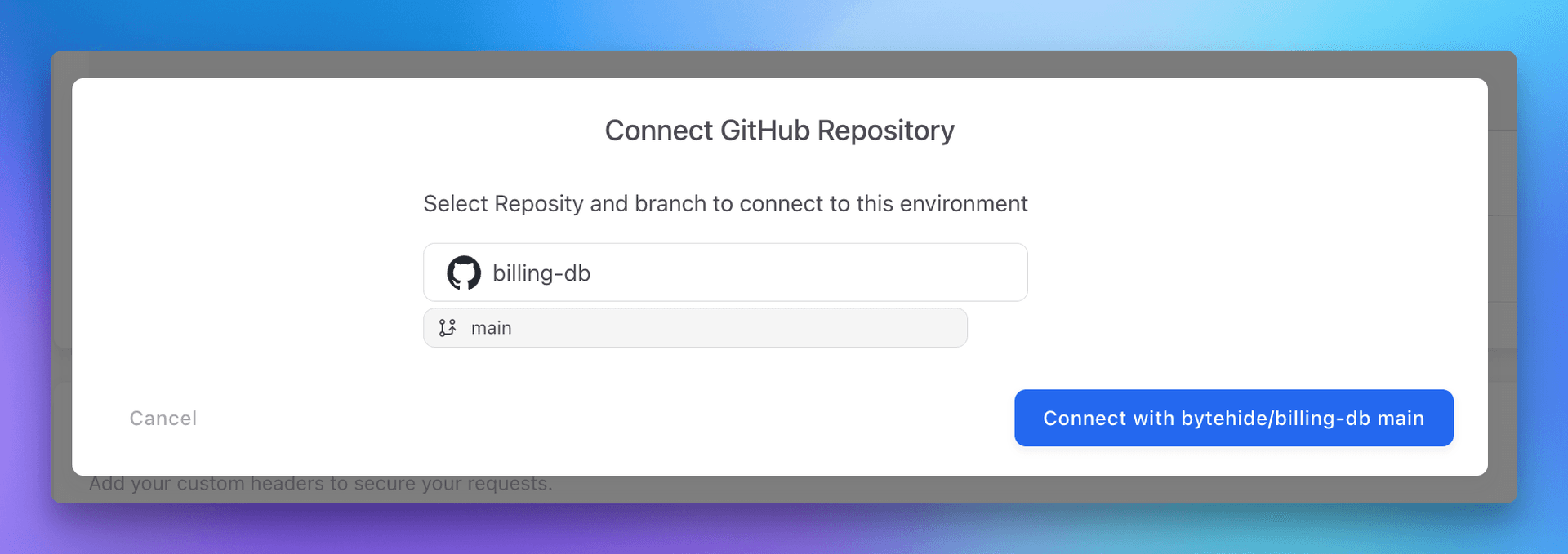 Github connect bytehide
