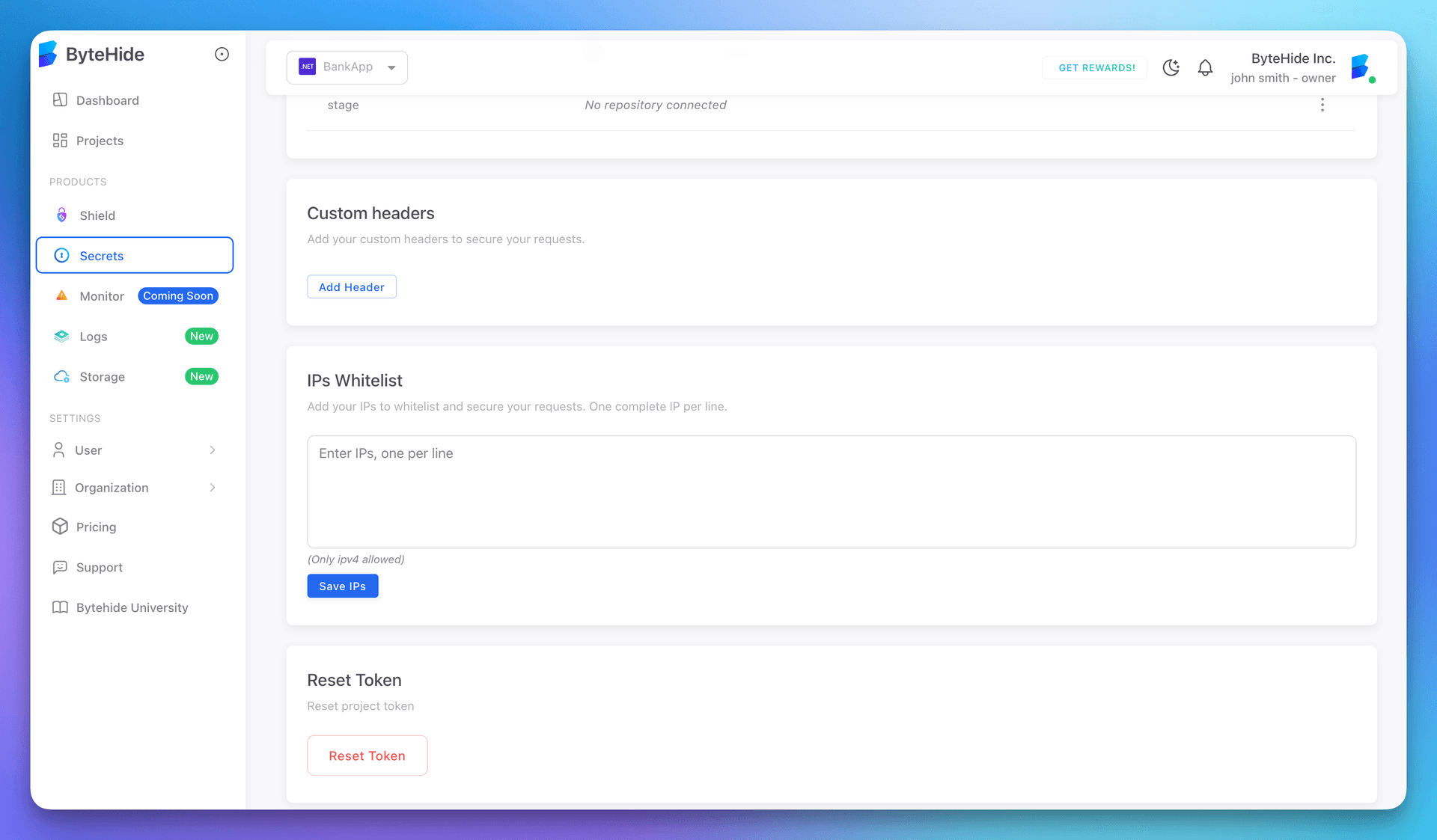 Security Settings