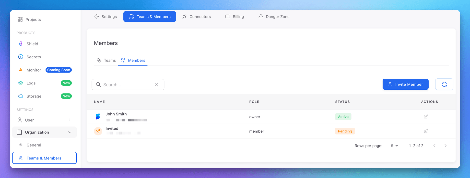Security Settings