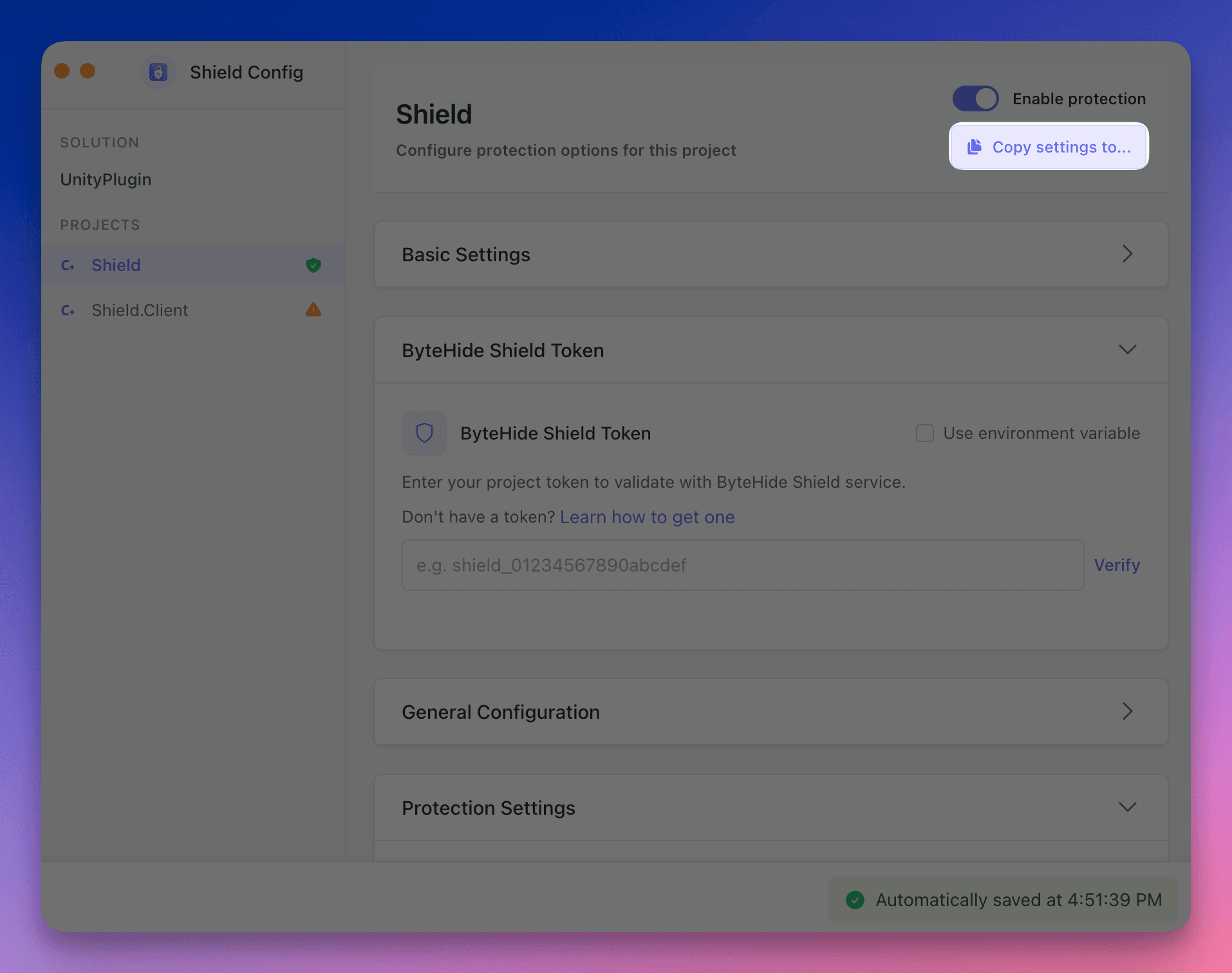 Copy Settings