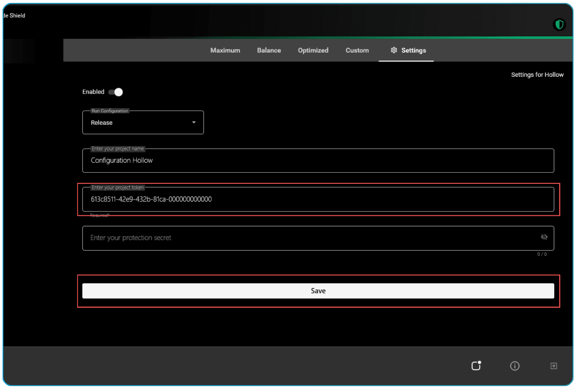 How to generate ByteHide shield api Token