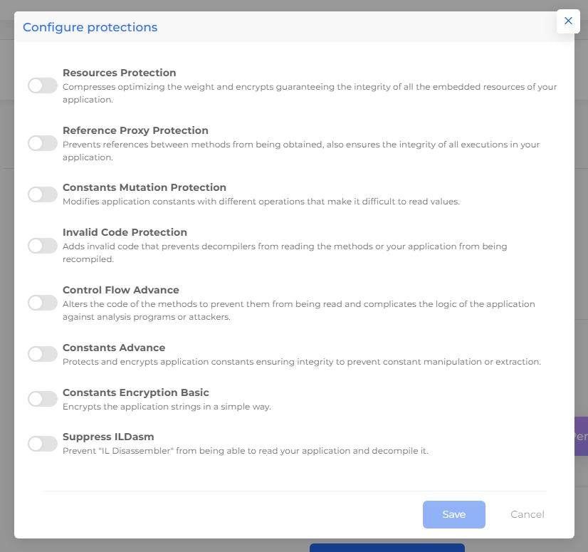 configure protections
