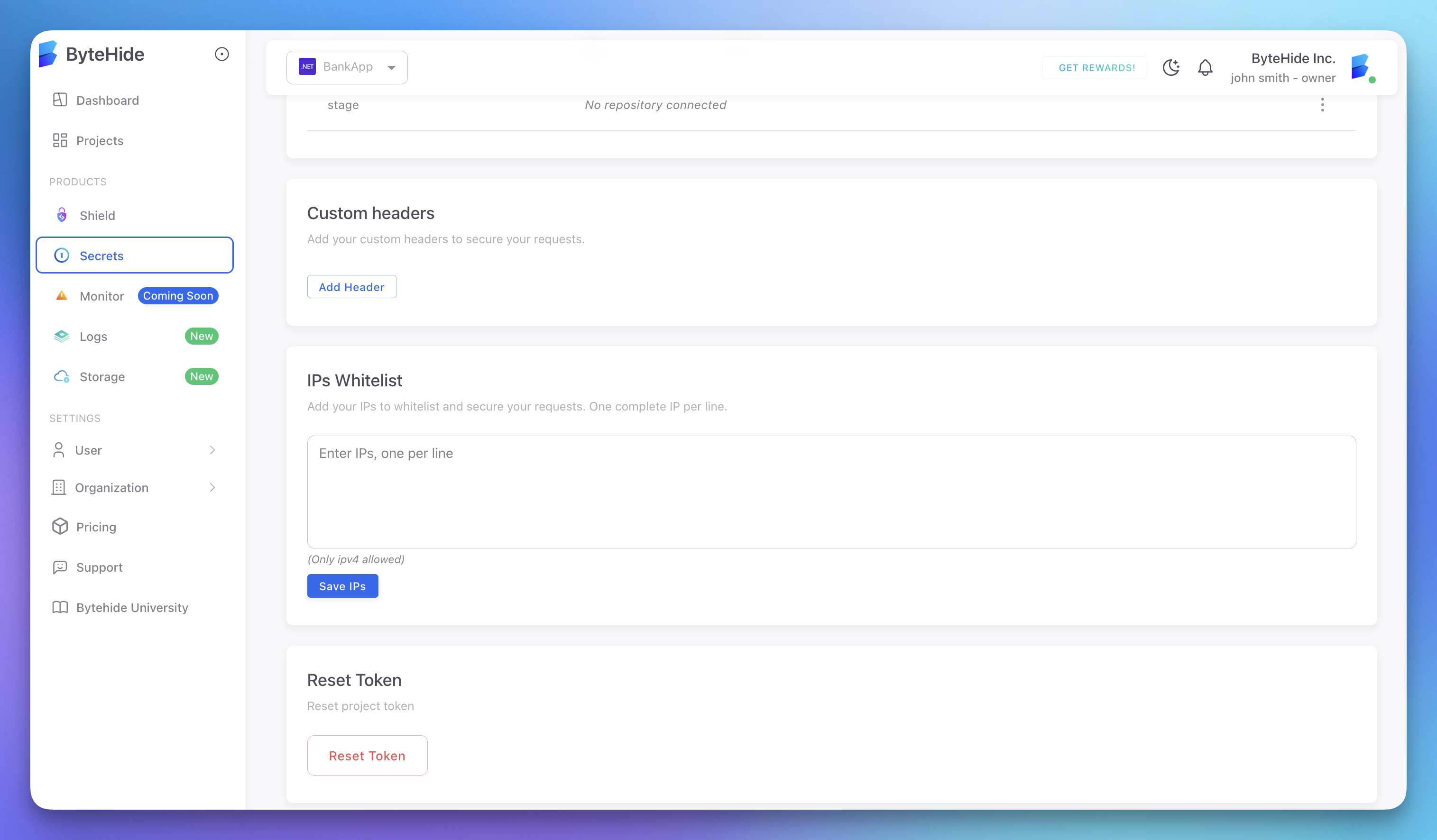 Security Settings