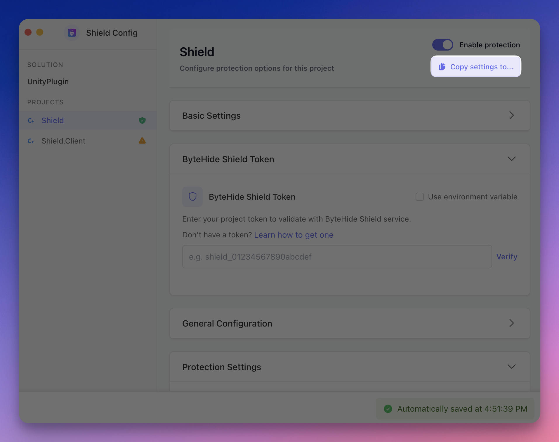 Copy Settings