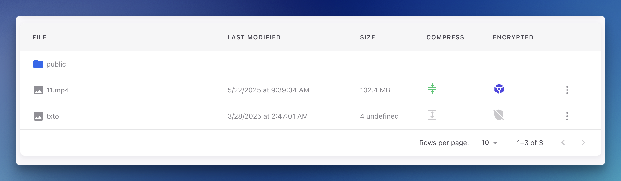 File List View