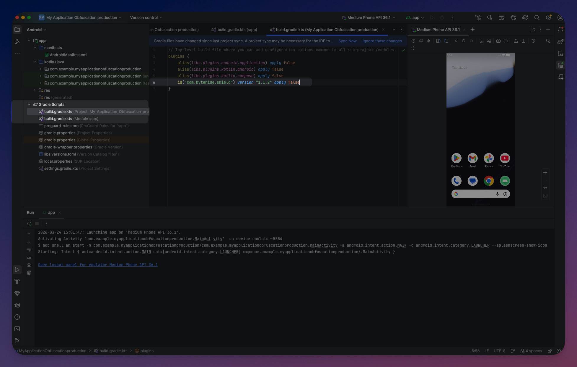 Plugin applied in build.gradle.kts
